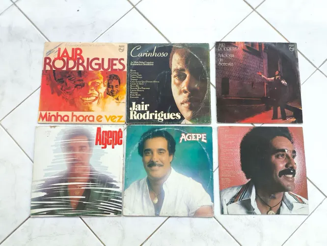 Disco vinil Jair Rodrigues e Agepê 6 LP s