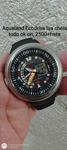 Relógio Citizen ecodrive lua cheia tudo ok on