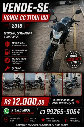 Moto Honda cg titan 160
