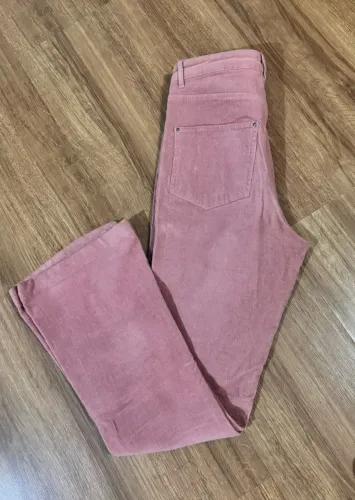 Calça Veludo Rosa 