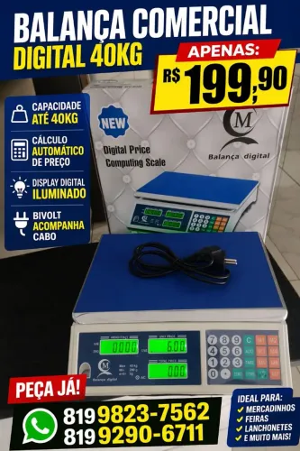 Balança digital comercial 40 kg