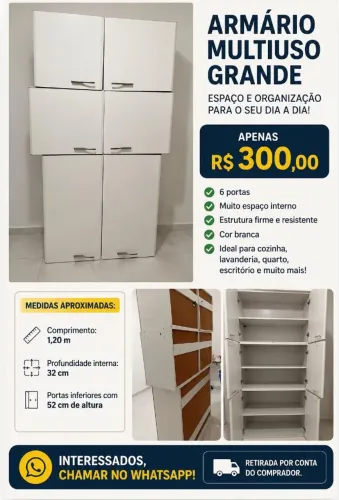 Armário de cozinha de parede