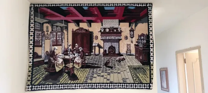 Quadro tapete/ Tapeçaria Estilo Gobelin
