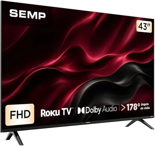 TV SEMP 2K FHD 43" Roku TV [LACRADA+NF]