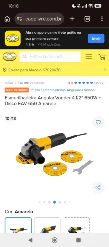 Esmerilhadeira da Vonder 