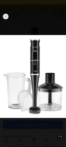 Mixer 2 Em 1 350w Com Lâminas Pro Maxx Preto Britânia - NOVO