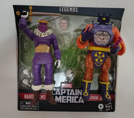 Marvel Legends Two Pack Barão Zemo e Arnim Zola Vilões do Capitão América Hasbro