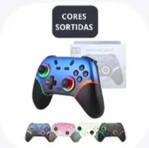 Controle Gamer Sem Fio Compatível Switch Oled Lite Steam PC Bluetooth T&Z X9 - (sortidos)