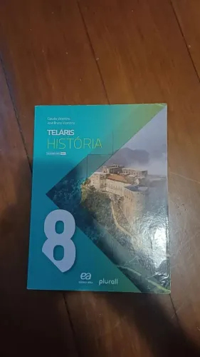 LIVRO TELARIS HISTORIA 8ANO USADO BARATO!!!