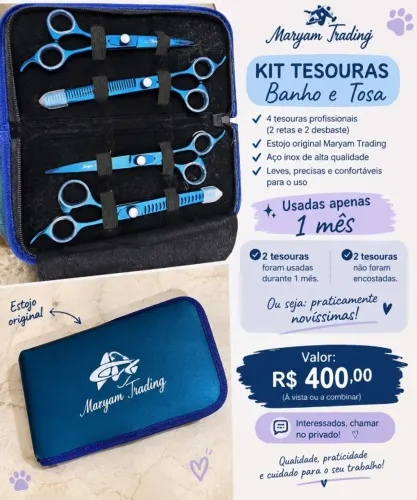 tesoura de pet shop