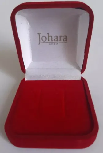 Kit 44 Estojo Veludo Verm Pino Largo P 2 Anéis- Johara Gold