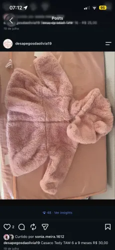 Roubas de bebê menina