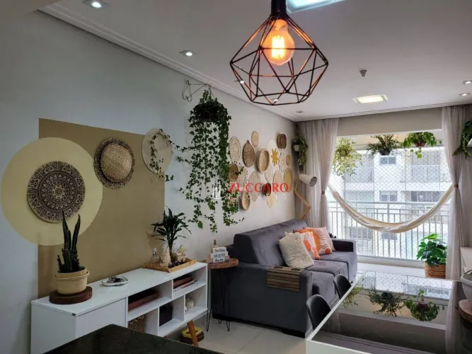Apartamento com 3 dormitórios para alugar, 65 m² por R$ 3.277,00/mês - Ponte Grande - Guar