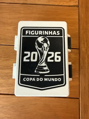 Caixa para armazenar figurinhas Copa do Mundo 2026