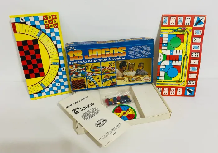 Antigo Jogo Spil 18 Jogos Coluna Anos 70 Na Caixa Completo