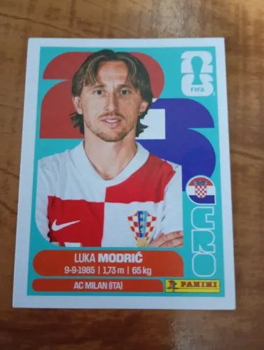 Figurinha Copa do Mundo 2026 Versão EUA, CRO 9, Luka Modric