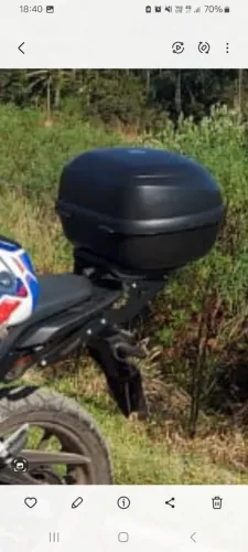 Bagageiro com baú para CB 500X