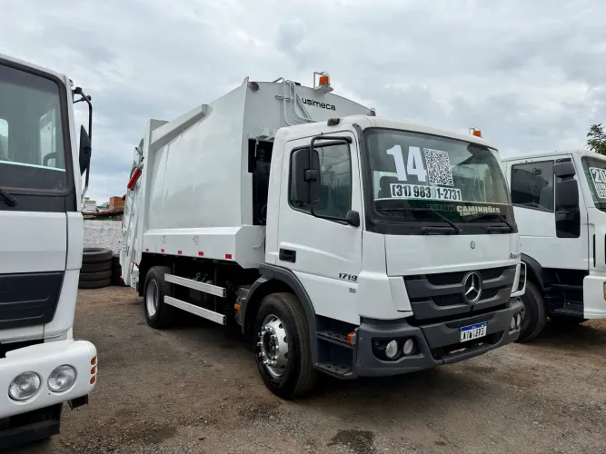 Caminhão Coletor 15m3 Compactador De Lixo Atego 1719 Prensa