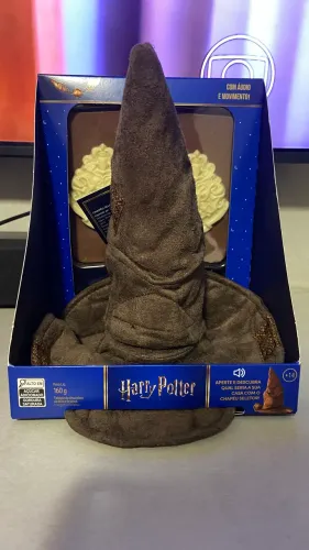 Chapéu Seletor Harry Potter  Cacau Show - Tablete ao leite 160g 