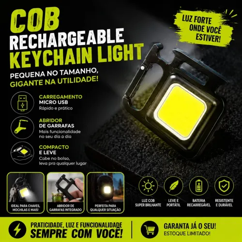 "Pequena no tamanho, gigante na potência! Garanta já a sua luz de bolso."