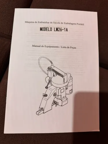 Máquina de sacaria para costura de saco de ráfia