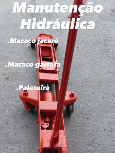 Manutenção hidráulica macaco jacaré