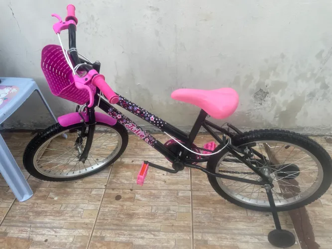 Vendo bicicleta infantil menina aro 20 com rodinha Bella 2023 
