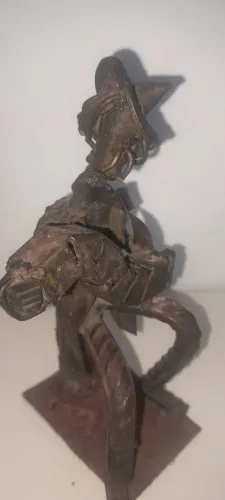 Sanfoneiro - Obra de arte em ferro fundido