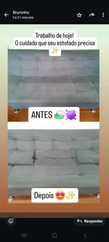 Limpeza de sofá, colchões banco de carro.
