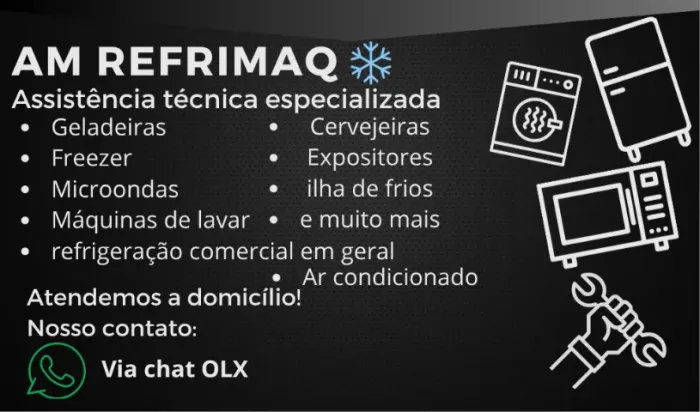Assistência Técnica Geladeira Ar condicionado Máquina de lavar e mais