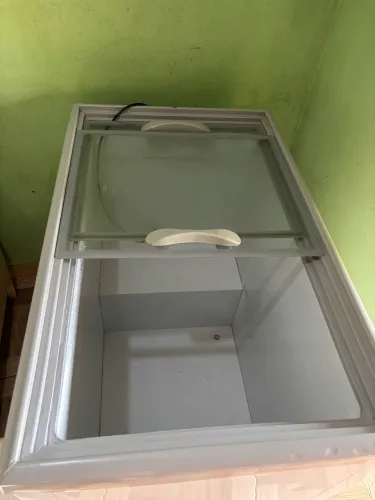 Freezer tampa de vidro 