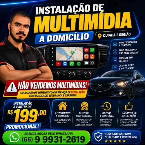 instalação de multimídia delivery em Cuiabá