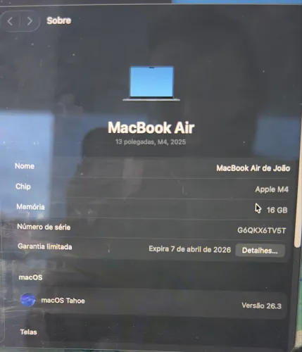 MacBook Air M4 Novo