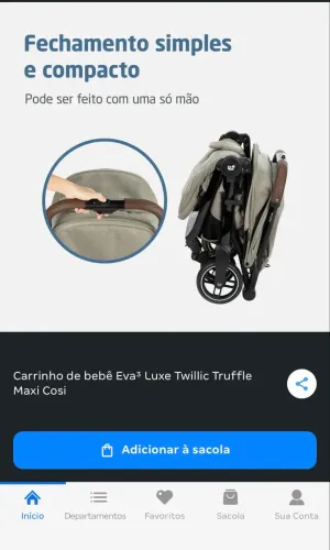 carrinho de bebê eva 3 MAXI COSCI NOVO