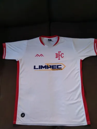 Camisa Democrata Sete Lagoas original branca, temporada 2021 tamanho G c/patrocínio Limpec