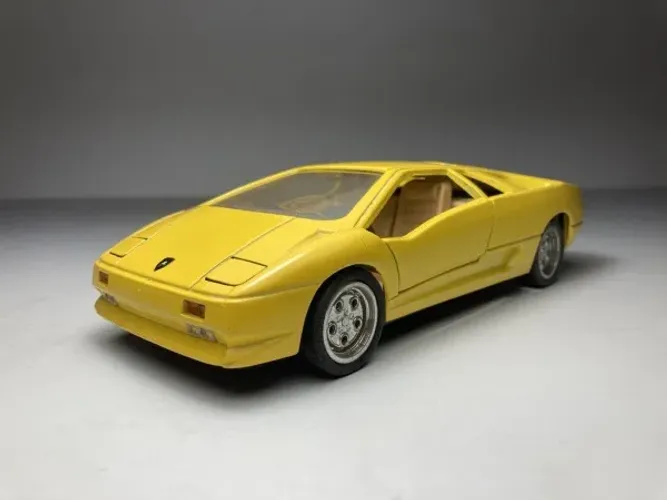 Miniatura Lamborghini Diablo Amarela - Brinquedo Anos 90