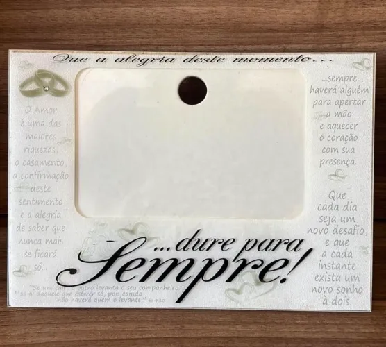 Porta retrato família acrílico