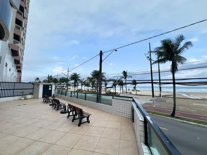 APARTAMENTO 1 QUARTO - PRÉDIO FRENTE MAR E MOBILIADO - VILA ASSUNÇÃO