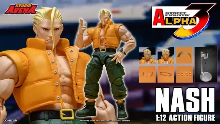 Street Fighter Alpha 3 Storm Arena Nash 1/12 Scale Action Figure