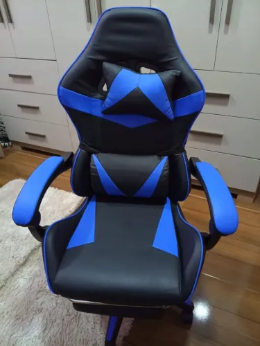 Cadeira gamer azul