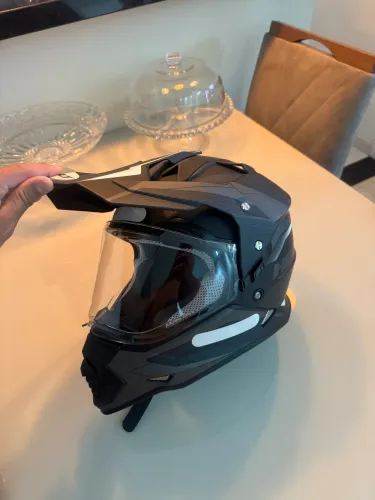 Capacete Helt Cross Vision Glass 60 | Viseira Solar Interna | Excelente Estado