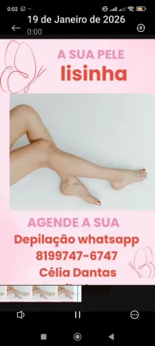 Depilação  a cera unissex Olinda