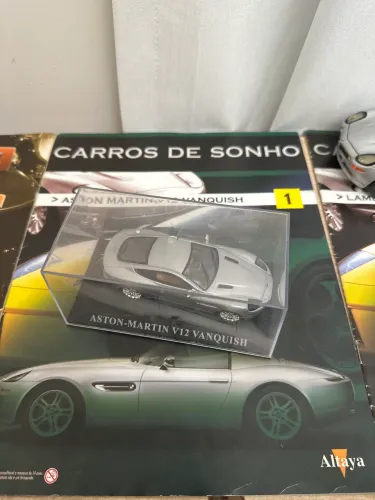 Aston martin v12 coleção carros dos sonhos