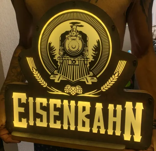 Placa luminosa EISENBAHN