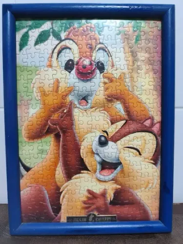 Quadro Quebra Cabeça Tico e Teco trazido do Japão 200 peças 35x25cm