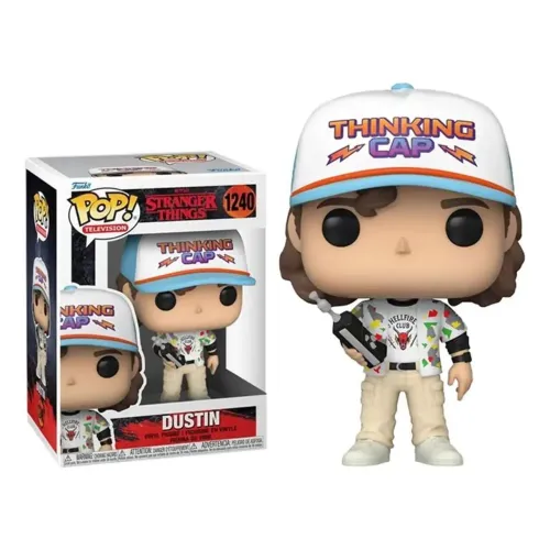 Funko Pop Dustin Thinking Cap Season 4 #1240 - Stranger Things Original NOVO*