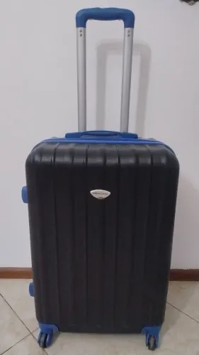Mala de viagem ABS 23kg rígida despachar rodas 360°