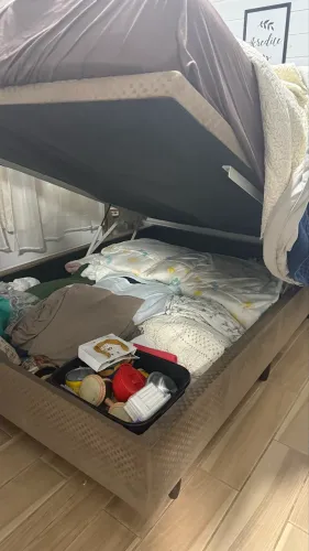 Cama casal box baú 
