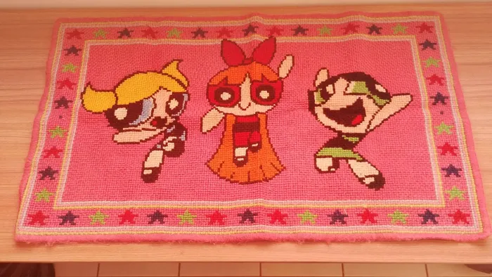 Tapete de lã meninas superpoderosas