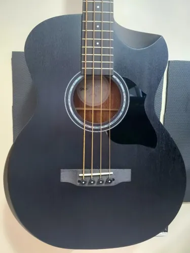 Baixolão Seizi Raiden Kaizen Electro-Acústico Open Pore Black + Bag Original